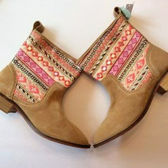 Vero Cuoio Shoes - VERO CUOIO MUTLICOLOR ANKLE BOOTS TAN